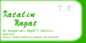 katalin magat business card